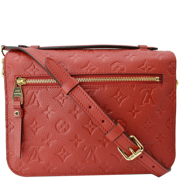 LOUIS VUITTON Metis Pochette Empreinte Leather Crossbody Bag Red