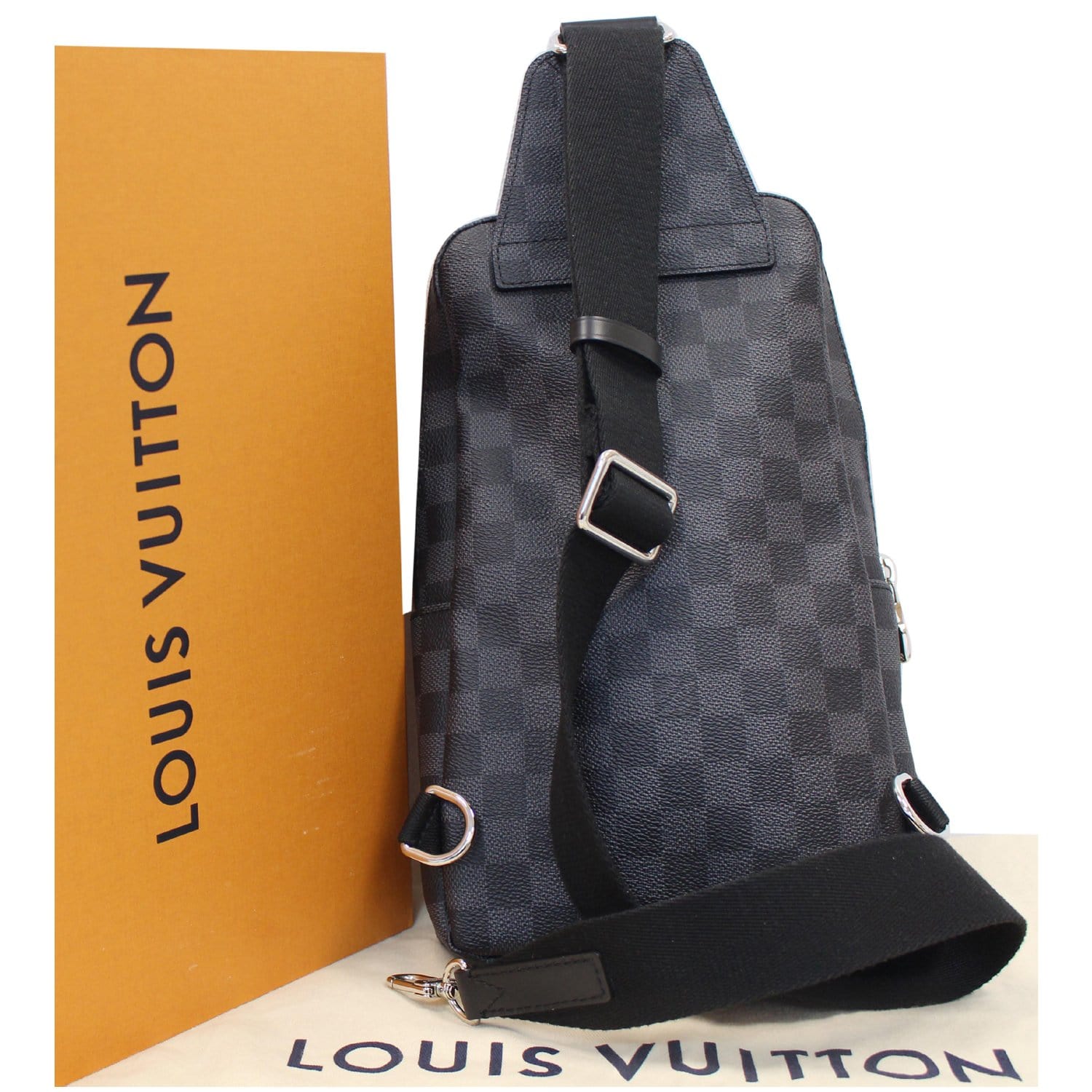 Louis Vuitton Avenue Sling Bag Damier GraphiteLouis Vuitton Avenue Sling Bag  Damier Graphite - OFour