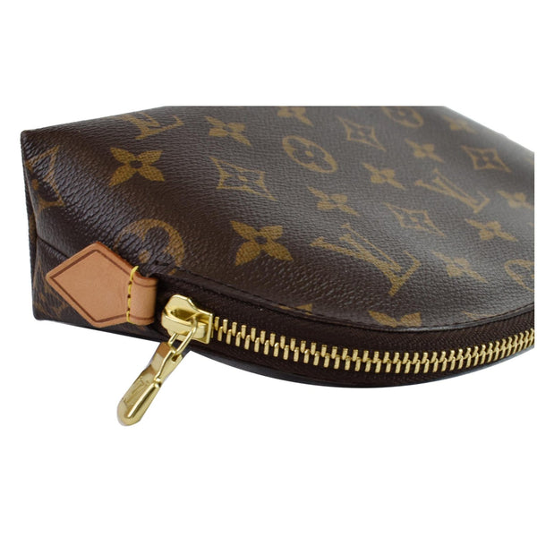 LOUIS VUITTON Monogram Canvas Cosmetic Pouch Brown