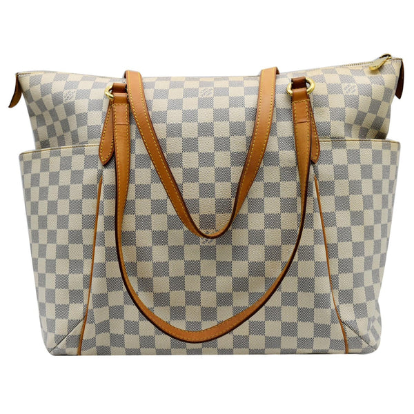 LOUIS VUITTON Totally GM Damier Azur Shoulder Bag White