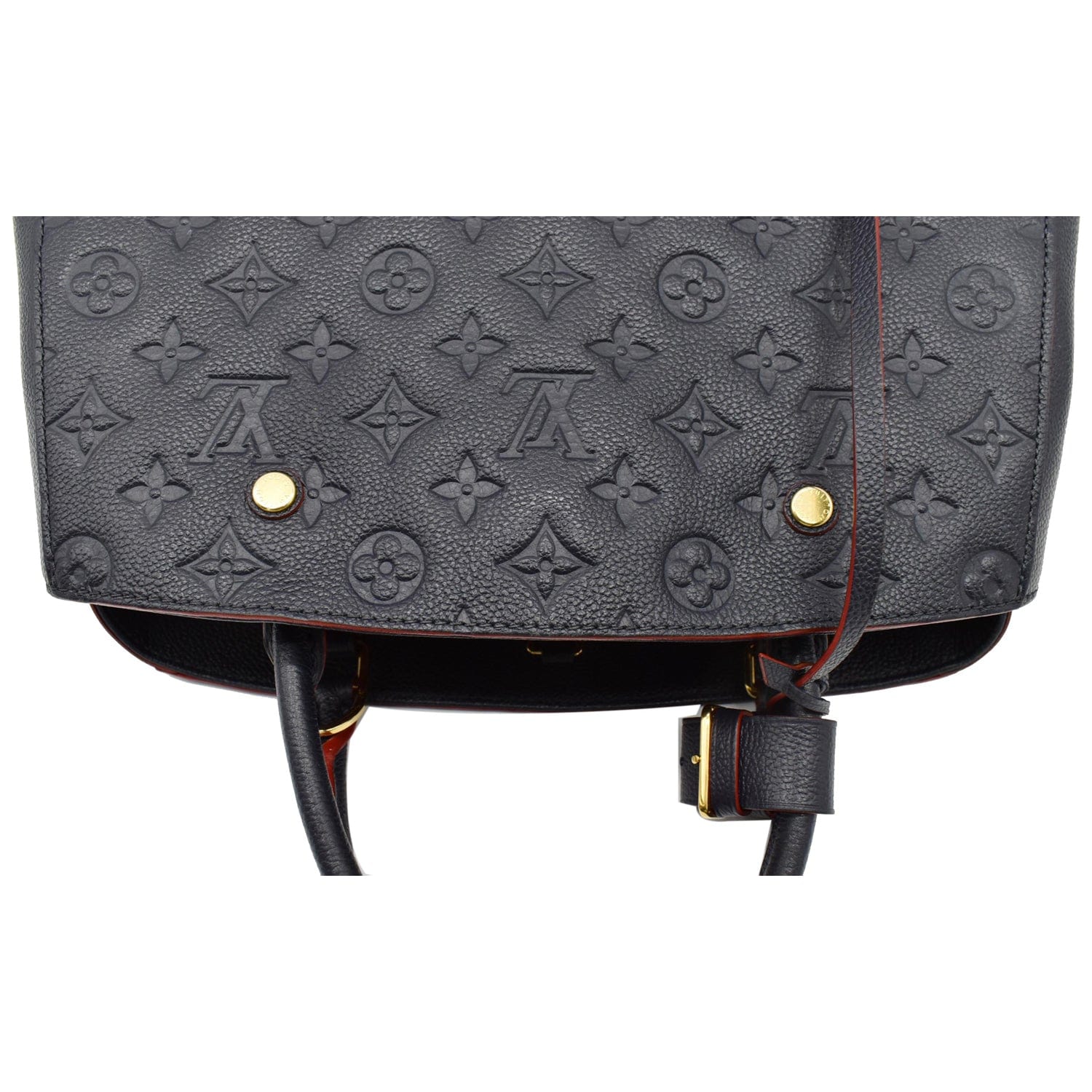Louis Vuitton Black Monogram Empreinte Montaigne MM - Luxury Bags