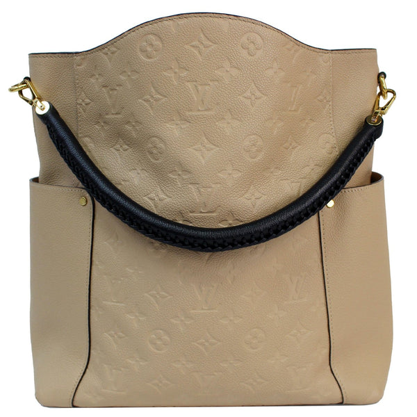 LOUIS VUITTON Bagatelle Monogram Empreinte Shoulder Bag Beige