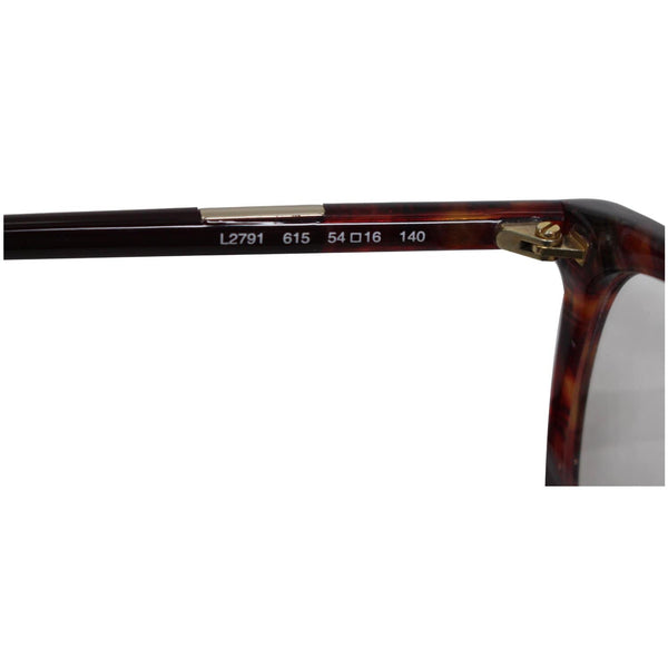 Lacoste L2791 615 54 Women Red Striped Frame Eyeglasses Demo Lens