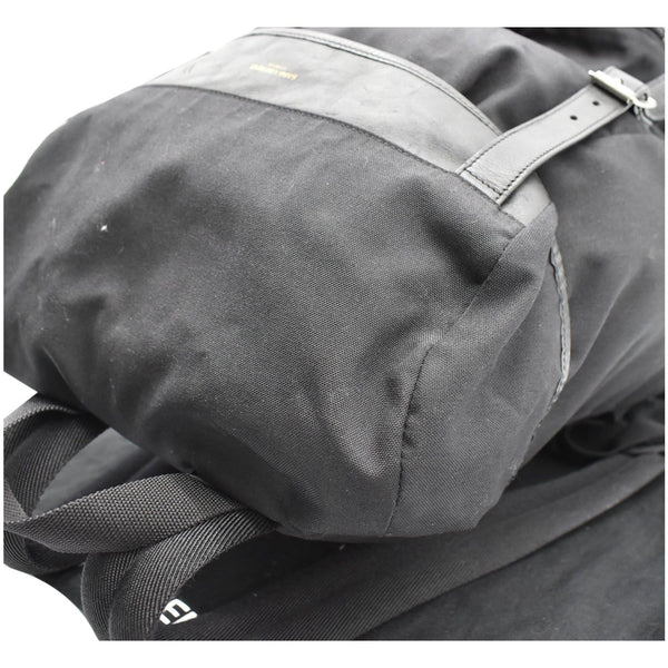 YVES SAINT LAURENT Hunting Rucksack Canvas Backpack Bag Black