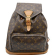 LOUIS VUITTON Montsouris GM Monogram Canvas Backpack Bag Brown