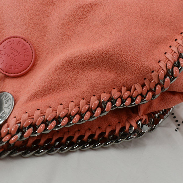 STELLA MCCARTNEY Falabella Large Faux Leather Chain Shoulder Bag Red