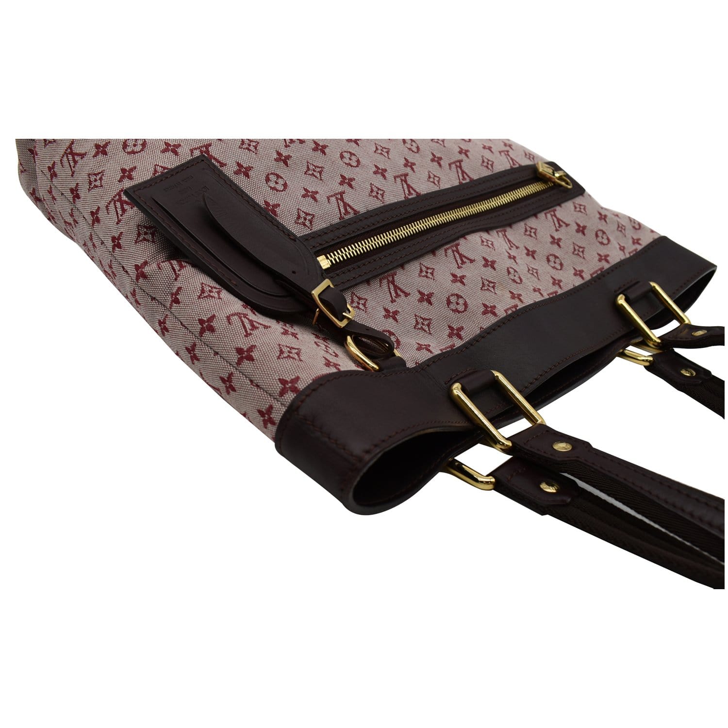 $1300 Louis Vuitton Mini Lin Monogram Red Cherise Lucille GM Shoulder Bag Tote  Purse - Lust4Labels