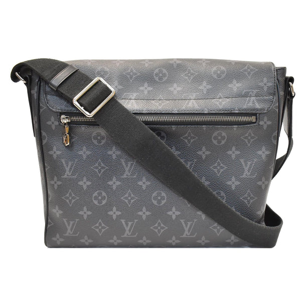 Louis Vuitton District MM Monogram Eclipse Messenger Bag - black strap | DDH
