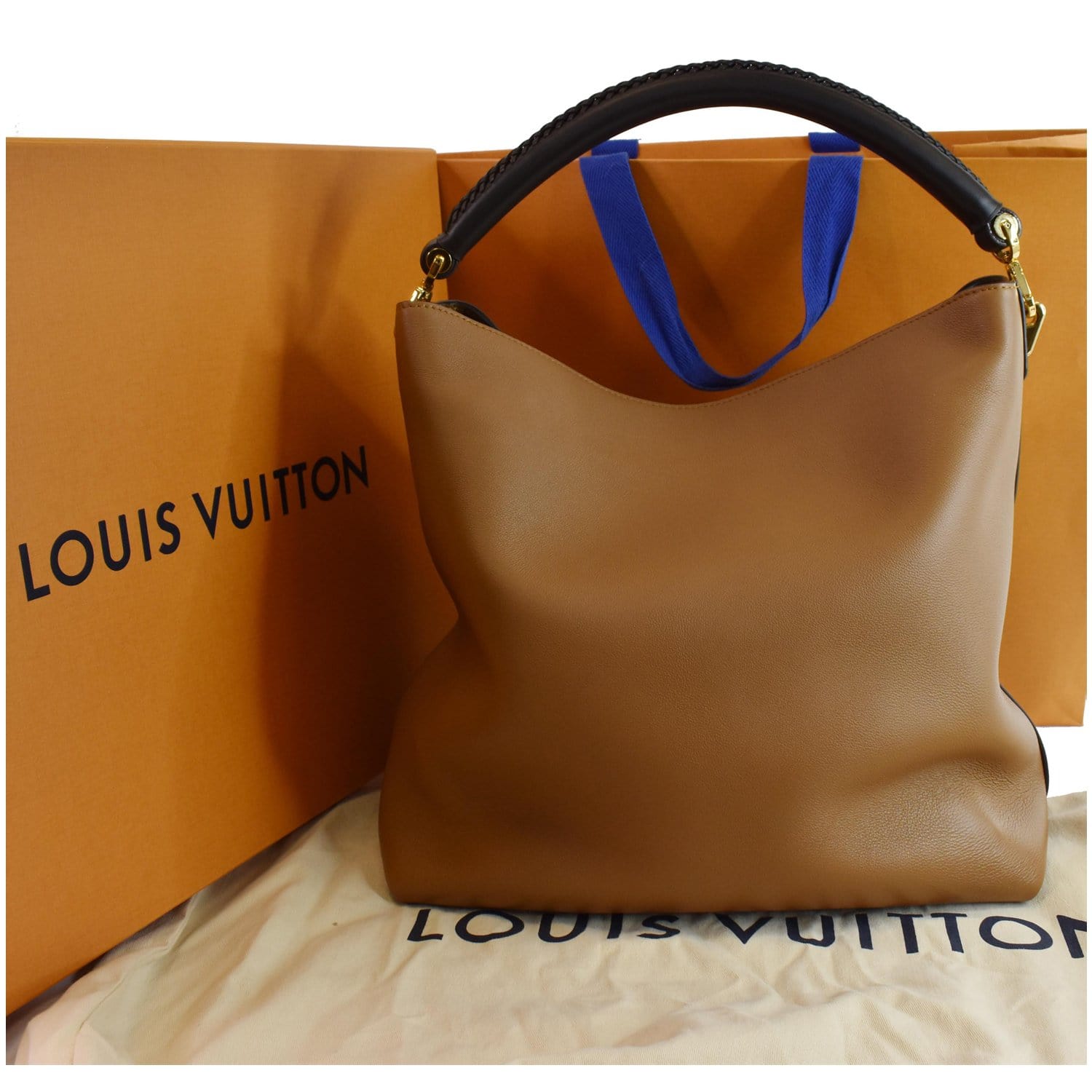 Brown Louis Vuitton Lockme Hobo