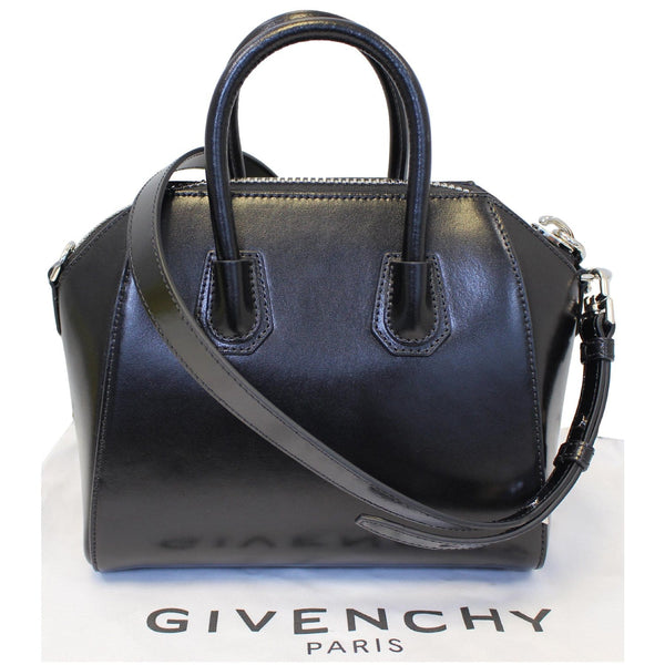 GIVENCHY Antigona Small Calfskin Leather Shoulder Bag Black