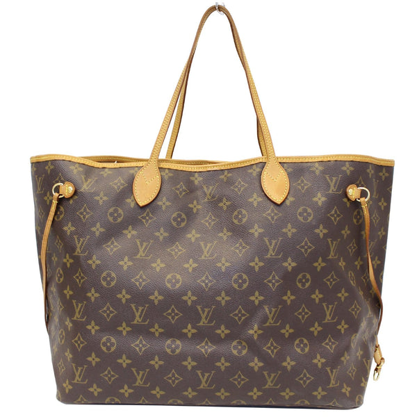 LV Neverfull GM Monogram Canvas Tote Bag- front view