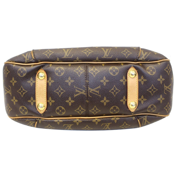 LOUIS VUITTON Galliera PM Monogram Canvas Shoulder Handbag Brown