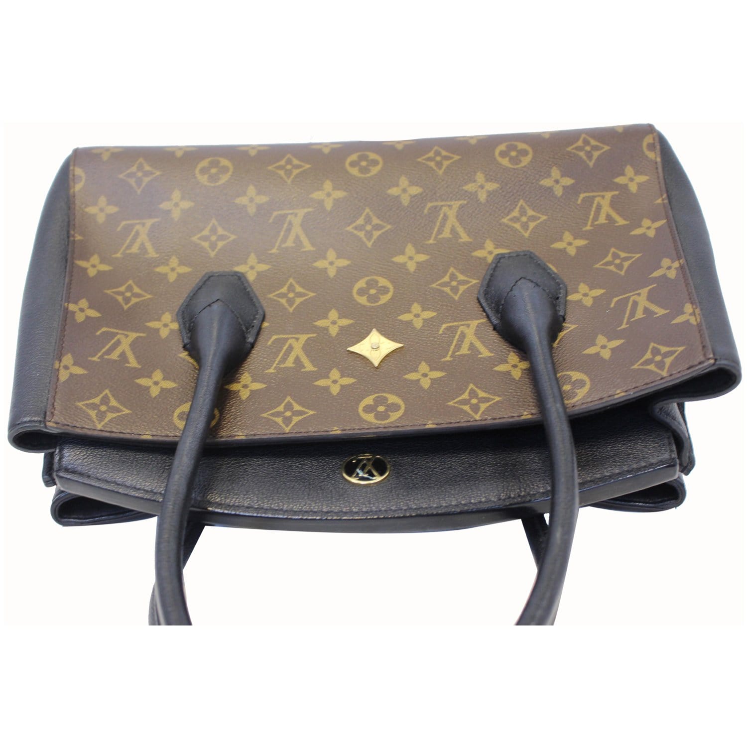 Black Louis-Vuitton Florine Tote Bag Canvas Leather with Strap, Box, and  Dustbag