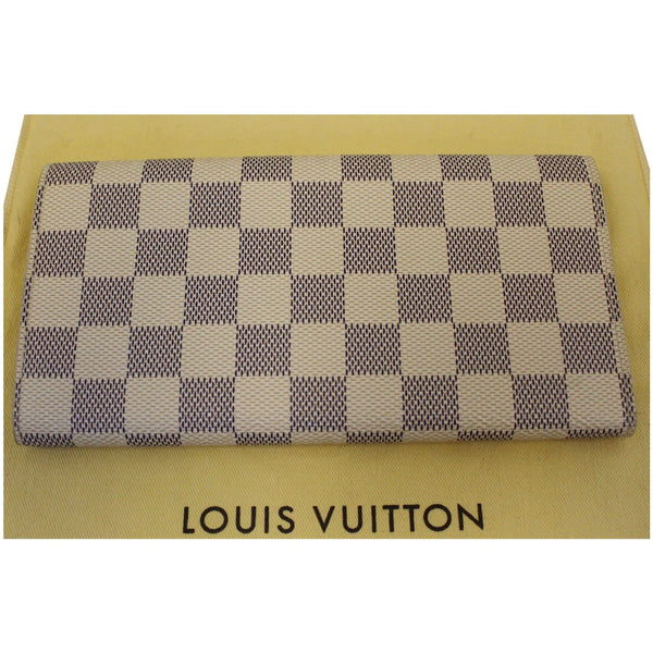 LOUIS VUITTON Emilie Damier Azur Wallet Rose Ballerine-US