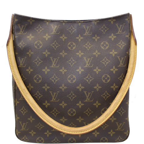 LOUIS VUITTON Monogram Canvas Looping GM Brown Shoulder Bag