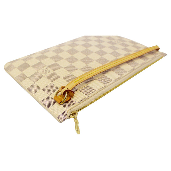 Louis Vuitton Neverfull MM Wristlet Damier Azur Pouch  - lv neverfull