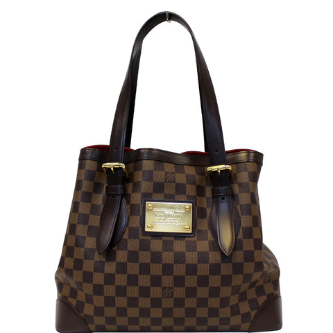 LOUIS VUITTON Hampstead MM Damier Ebene Shoulder Bag Brown