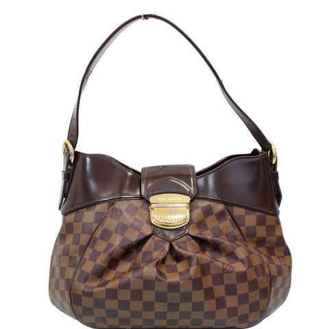 LOUIS VUITTON Sistina MM Damier Ebene Shoulder Bag Brown