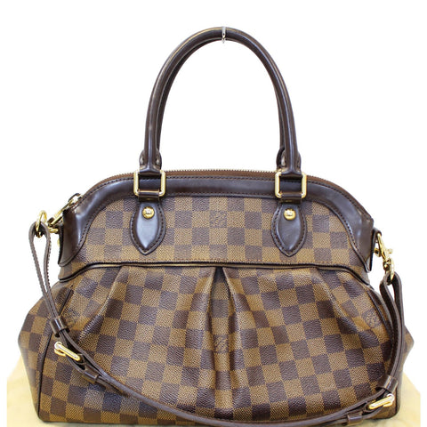 LOUIS VUITTON Trevi PM Damier Ebene Brown Shoulder Bag