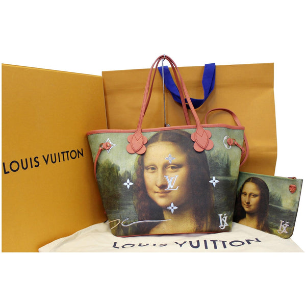 Lv Jeff Koons Da Vinci Neverfull MM Bag - front view