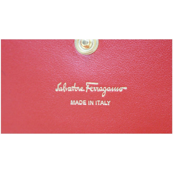 SALVATORE FERRAGAMO Gancini Rainbow Leather Card Case-US