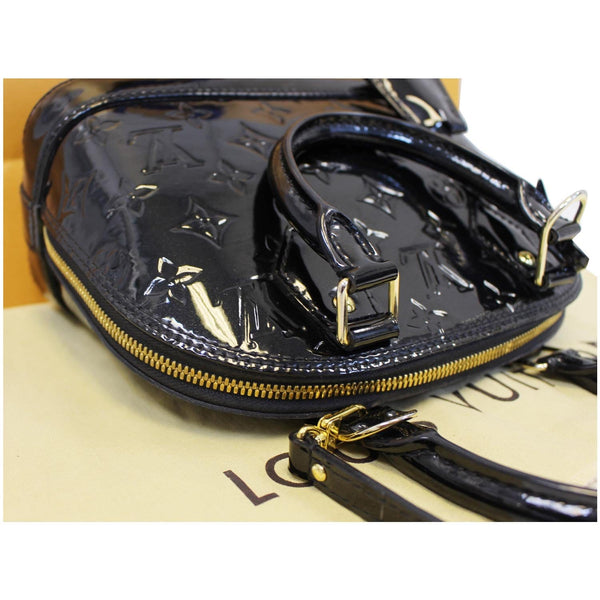 Louis Vuitton Alma BB Monogram Vernis Crossbody Bag Black for women