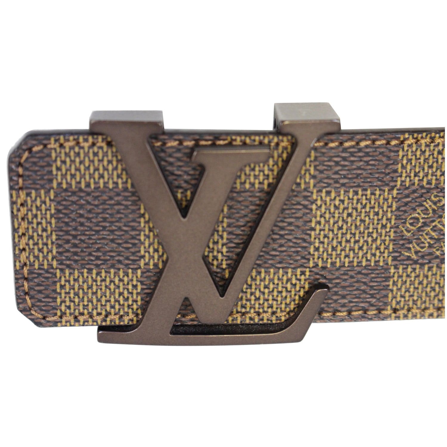 Louis Vuitton Damier Ebene Initiales Belt - 110/44 - XL – I MISS YOU VINTAGE