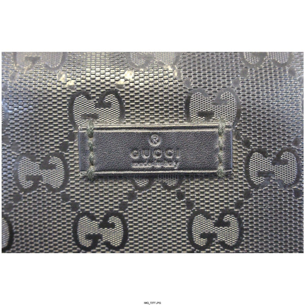 GUCCI GG Imprime Monogram Waist Bum Bag Black 233269