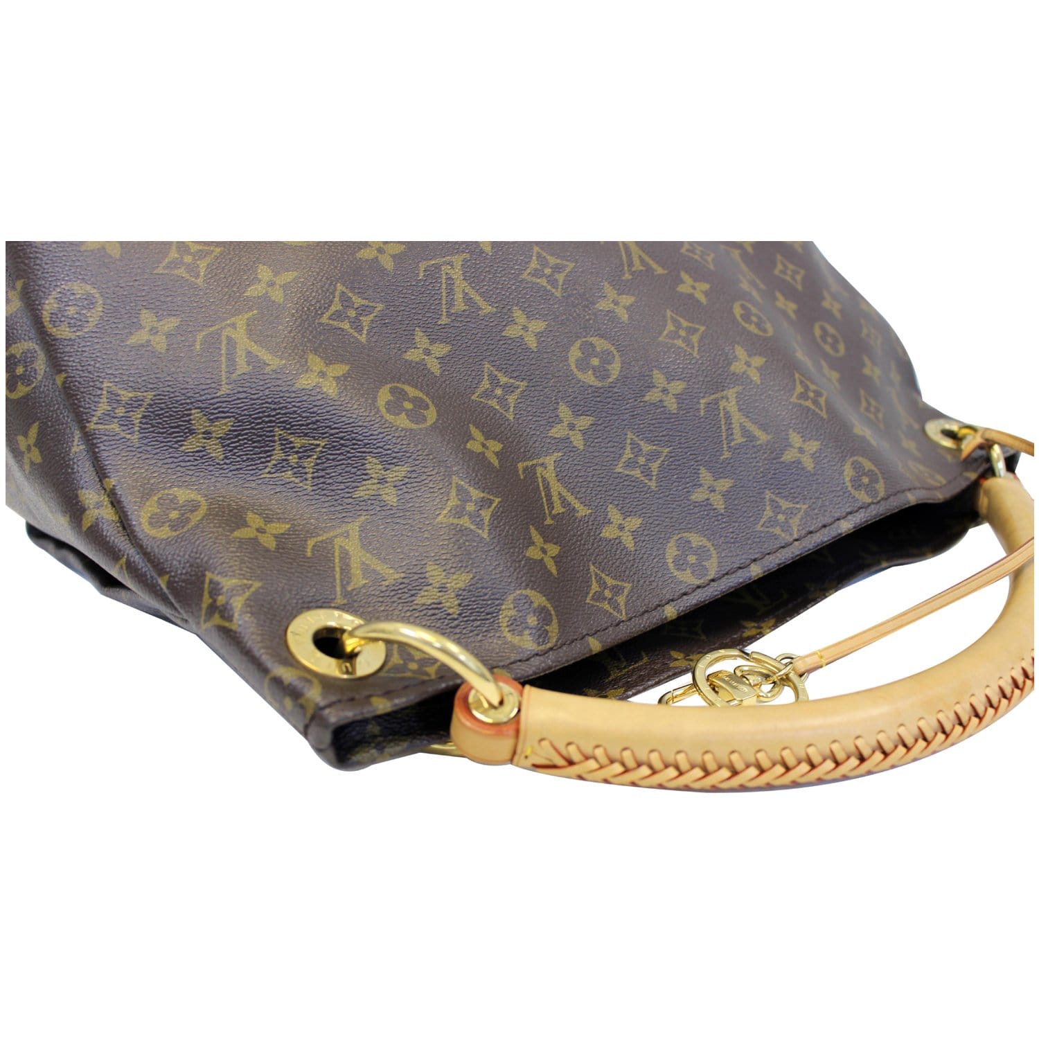 Artsy cloth handbag Louis Vuitton Brown in Cloth - 28269007