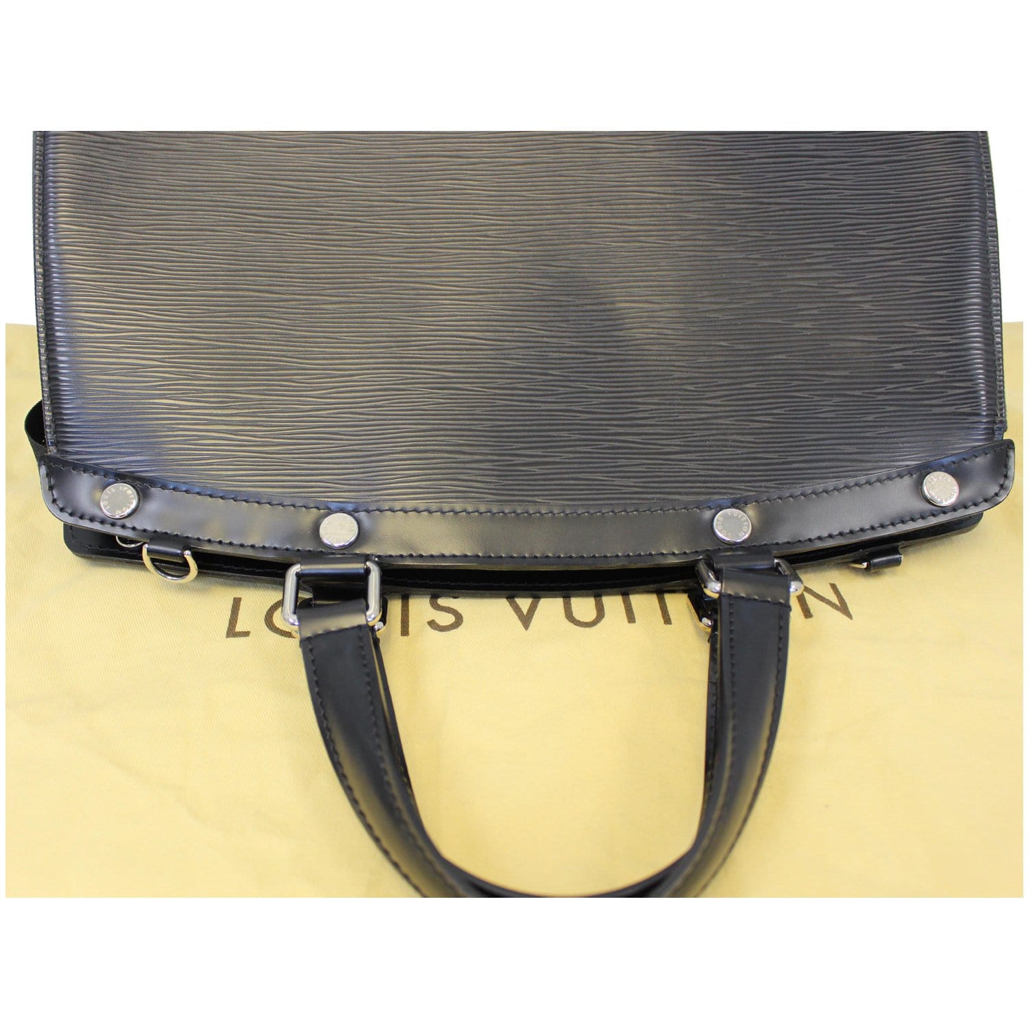 Louis Vuitton Brea GM Noir Epi Leather Shoulder Satchel Hand Bag