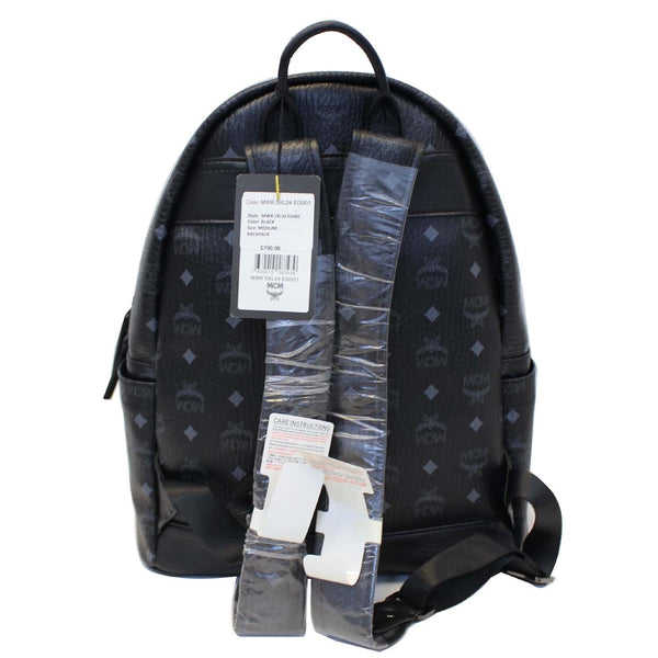 MCM Stark Classic Visetos Medium Backpack Bag Black-US
