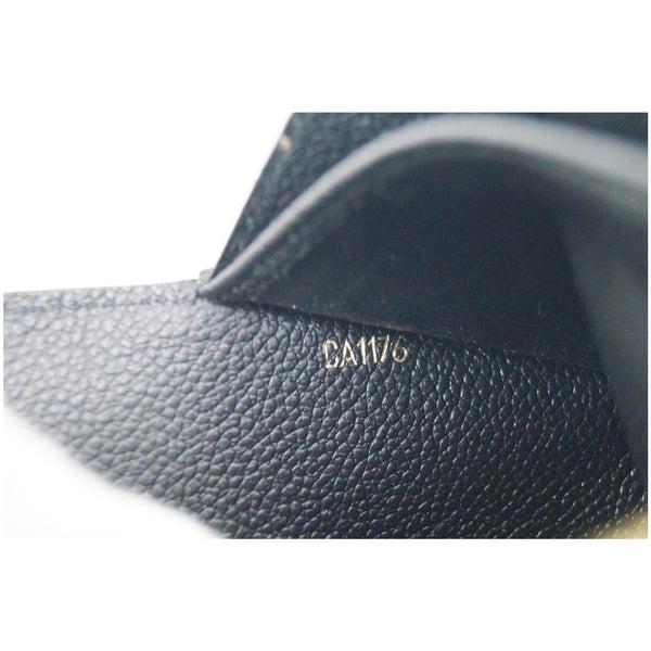 LOUIS VUITTON Sarah Empreinte Leather Wallet Black-US