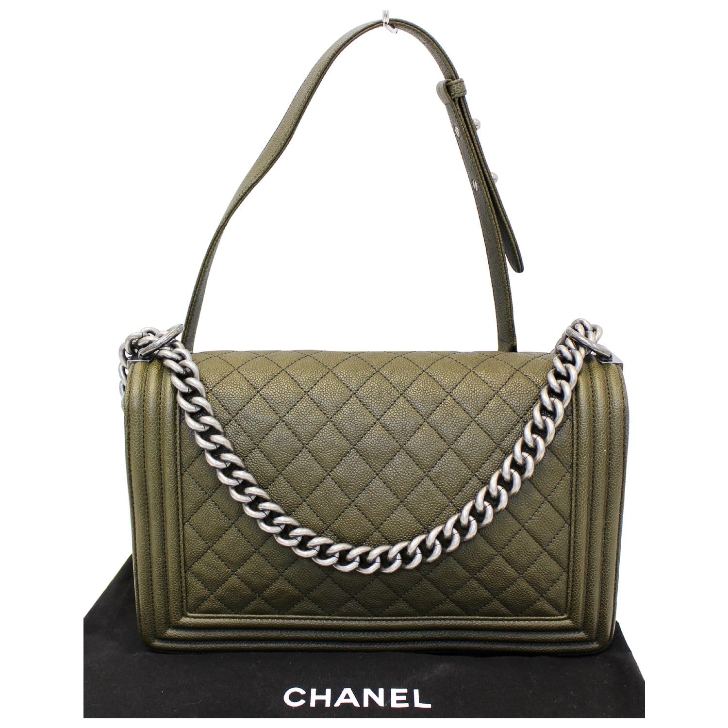 CHANEL, Bags, Sold Chanel So Black Jumbo Chevron Classic Flap