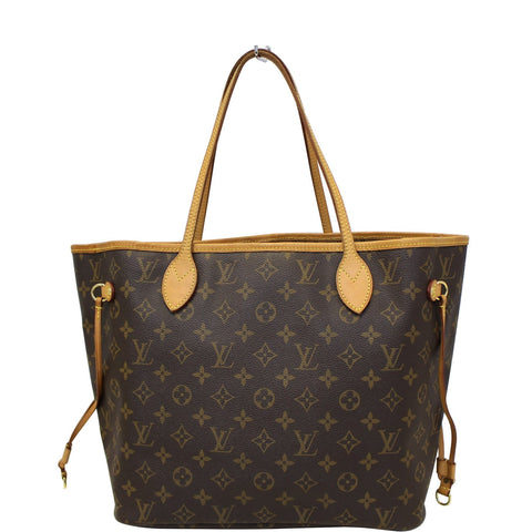 LOUIS VUITTON Monogram Canvas Neverfull MM Brown Tote Bag