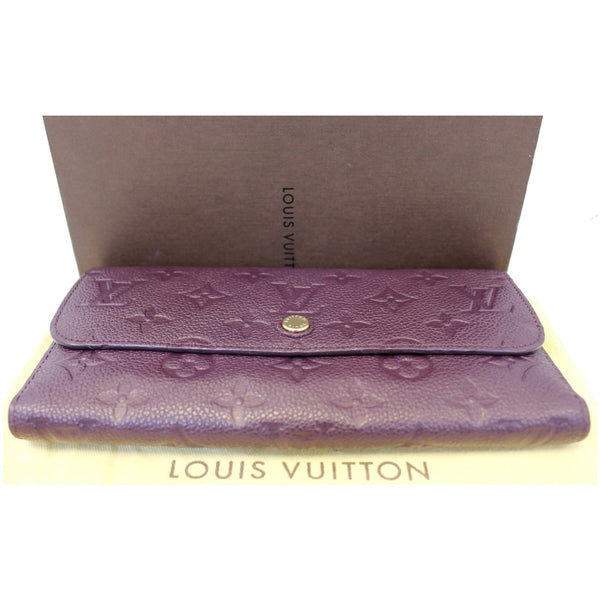  Louis Vuitton Empreinte Leather Trifold Wallet Purple-US