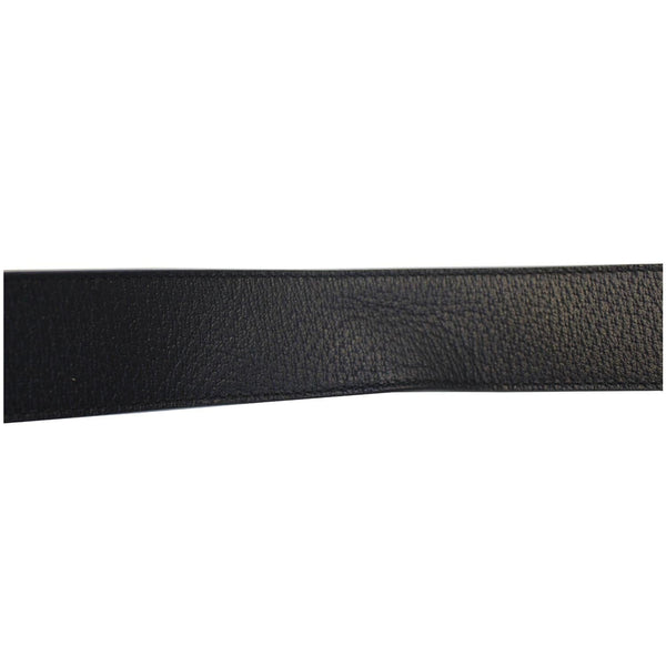 GUCCI Double G Buckle Leather Belt Black Size 41-US