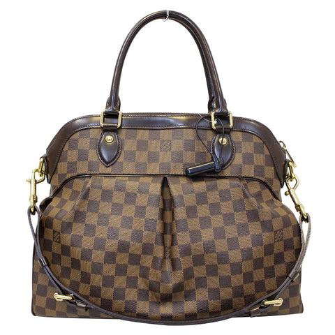 LOUIS VUITTON Trevi GM Damier Ebene 2way Shoulder Handbag
