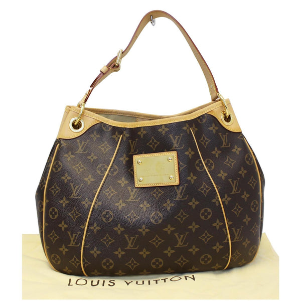 LOUIS VUITTON Galliera PM Monogram Canvas Shoulder Handbag Brown