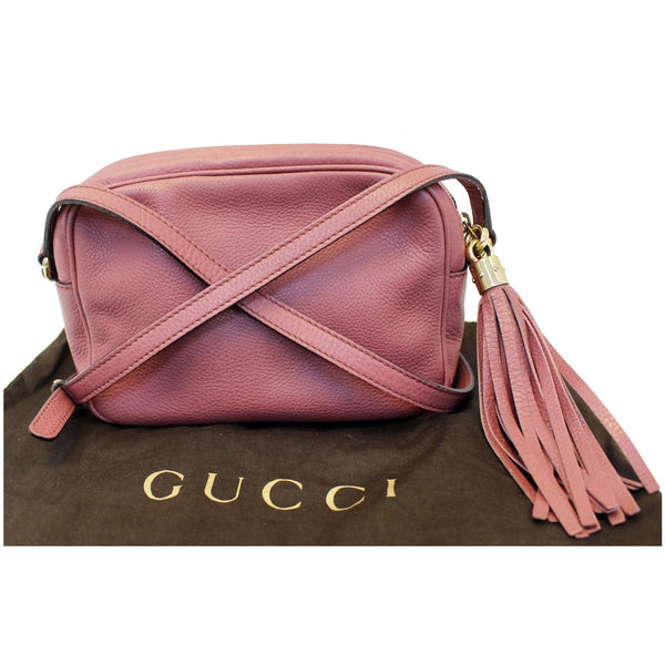 GUCCI Soho Disco Pebbled Leather Small Crossbody Bag 308364-US