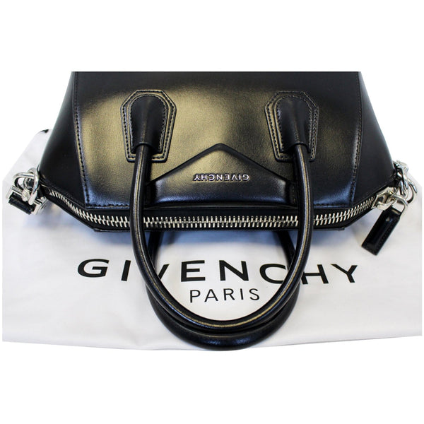 GIVENCHY Antigona Mini Calfskin Leather Shoulder Bag Black-US