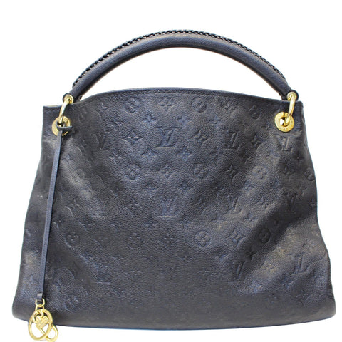 LOUIS VUITTON Artsy MM Empreinte Monogram Shoulder Bag Black