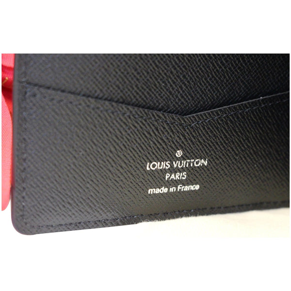 Louis Vuitton Slender - Lv Epi Leather Wallet Black - Lv logo