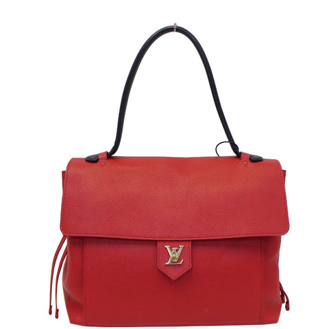 LOUIS VUITTON Lockme PM Calfskin Leather Shoulder Bag Rouge