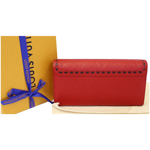 LOUIS VUITTON Scarlet Monogram Empreinte Wallet Red