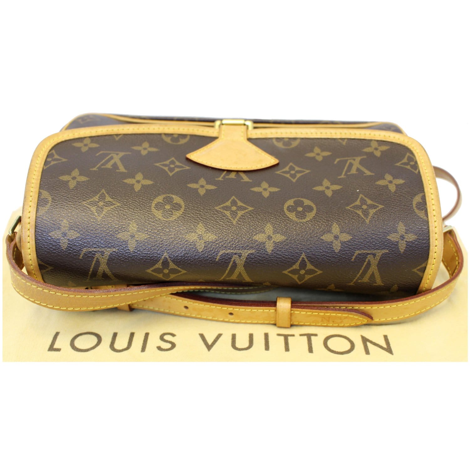 Louis Vuitton - Brown & Tan Classic Monogram Sologne Crossbody