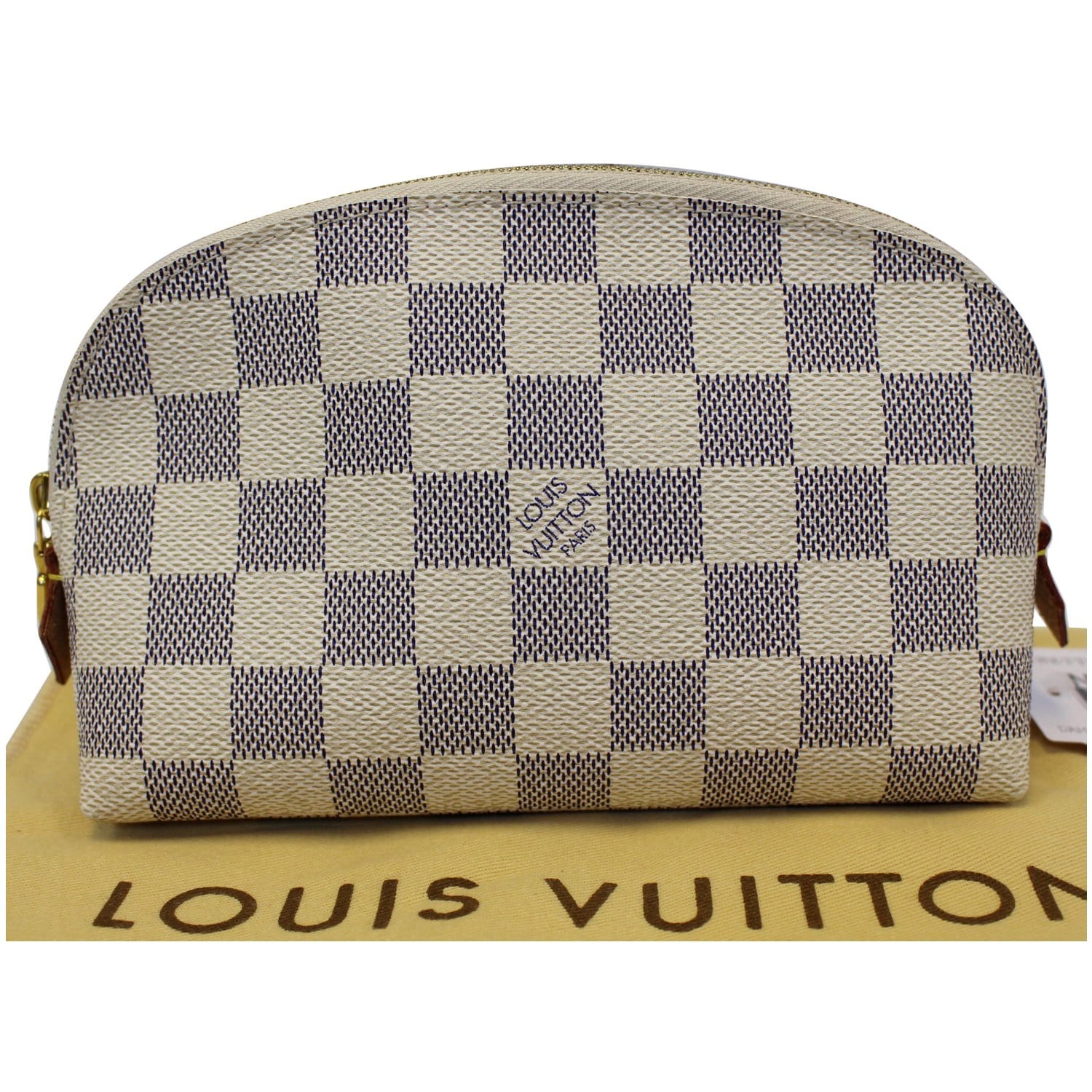 Cosmetic Pouch Damier Azur Canvas - Travel