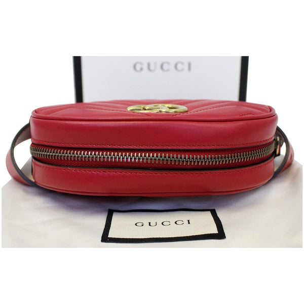 Gucci GG Marmont Matelasse Leather Belt Bag - front view
