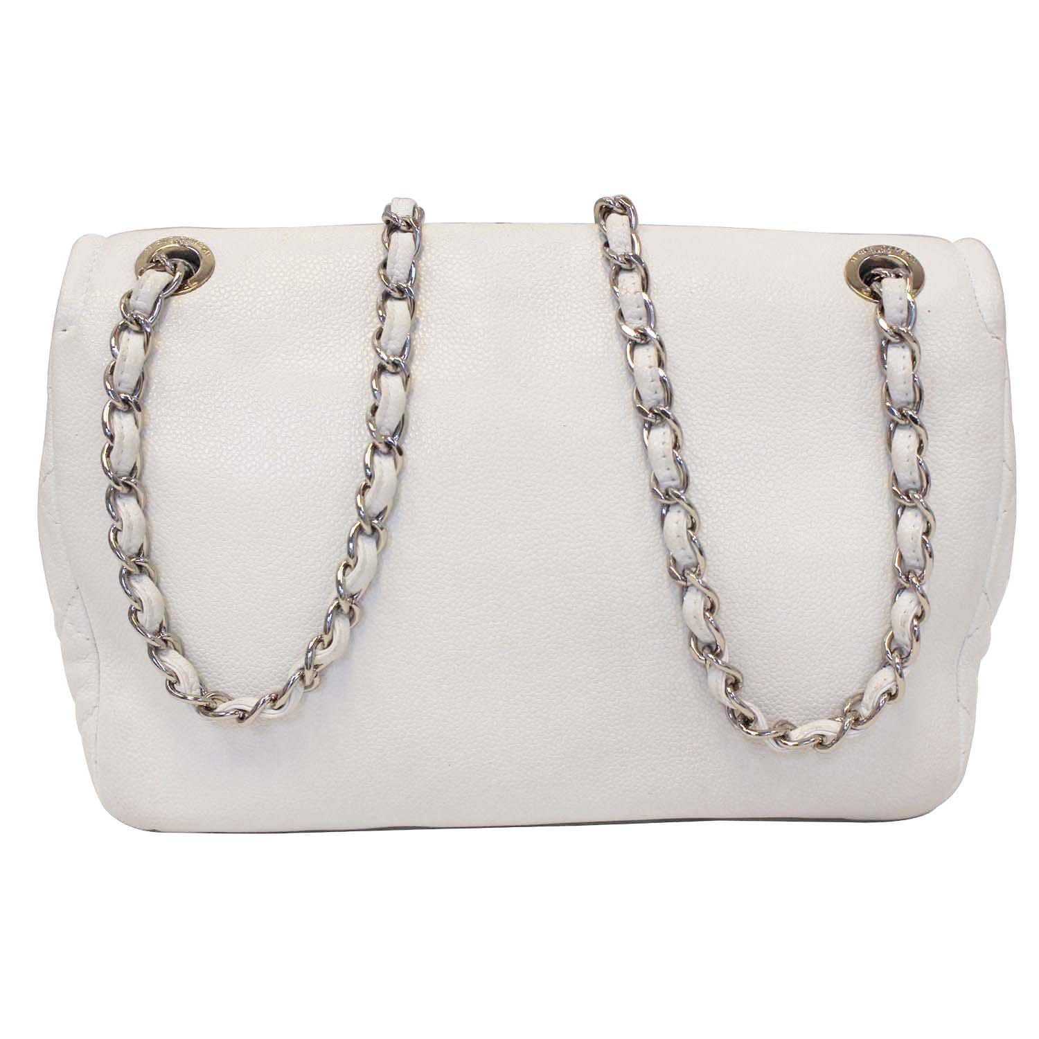 CHANEL Classic Flap White Bags & Handbags for Women for sale