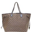 LOUIS VUITTON Neverfull GM Damier Ebene Tote Shoulder Bag Brown