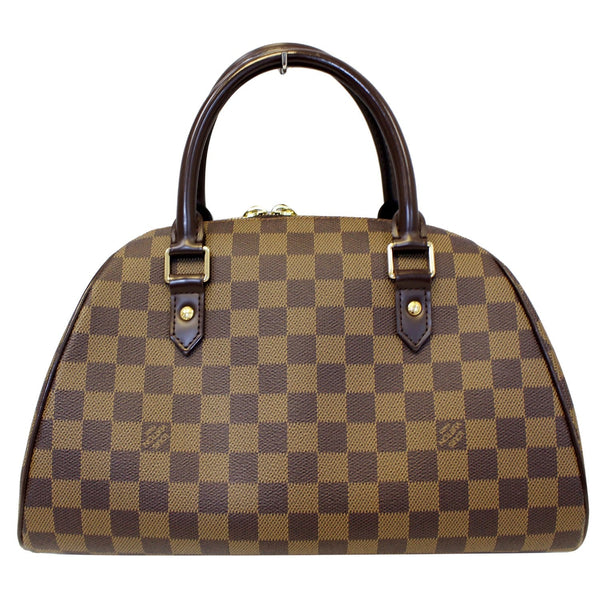 LOUIS VUITTON Ribera MM Damier Ebene Satchel Bag Brown-US